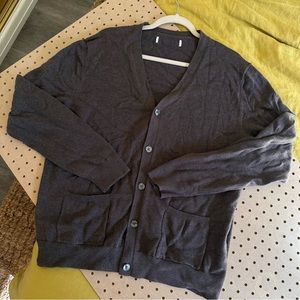 Heather Brown Cotton Cardigan